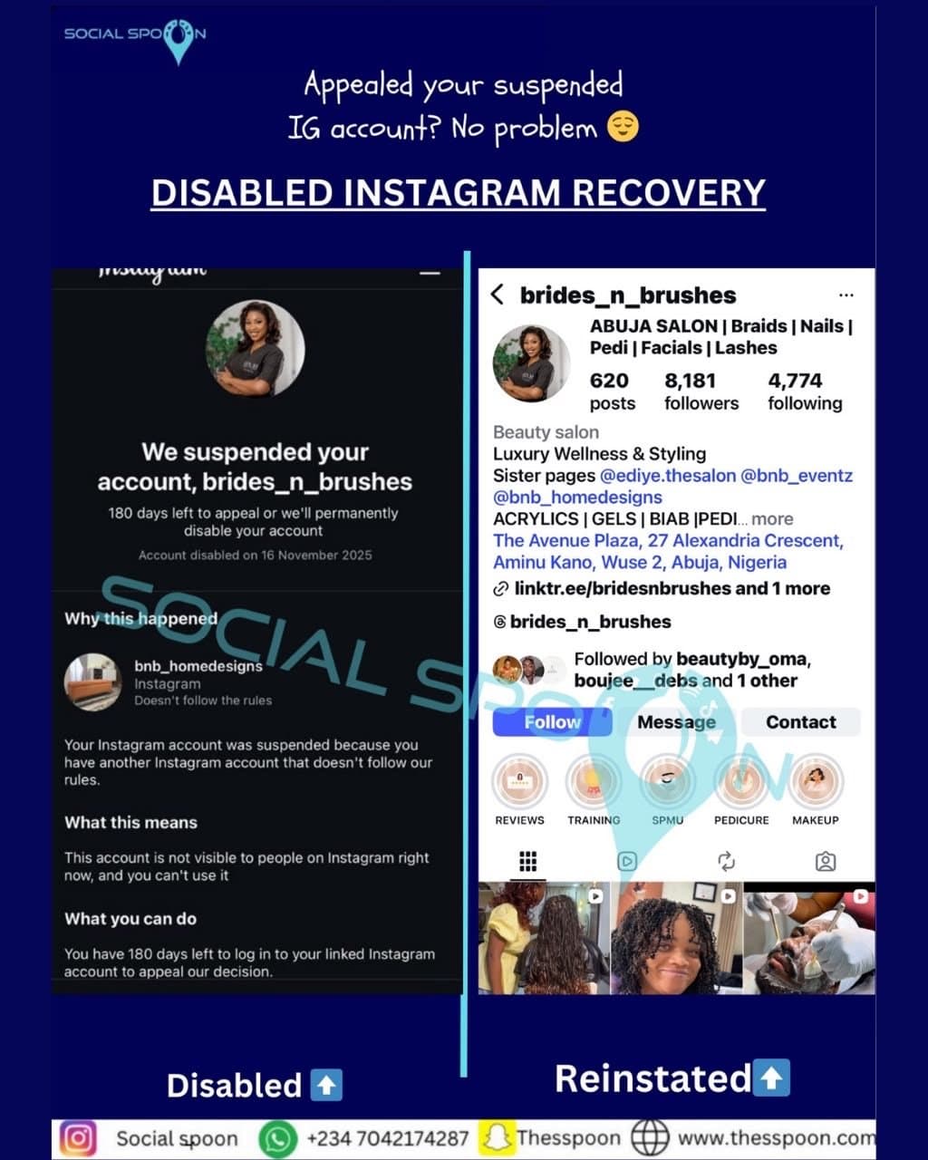 Disabled Instagram: @brides_n_brushes