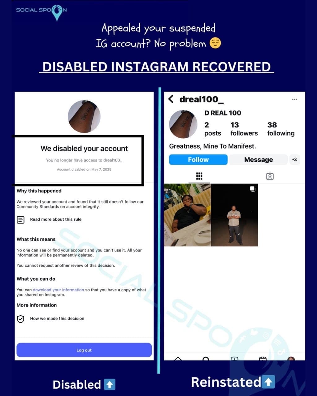 Disabled Instagram: @dreal100_