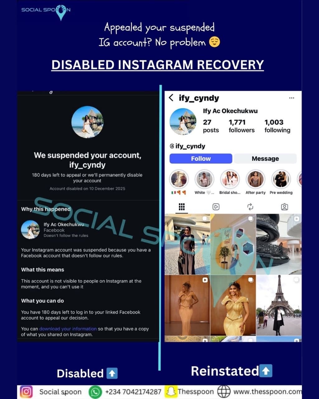 Disabled Instagram: @ify_cyndy