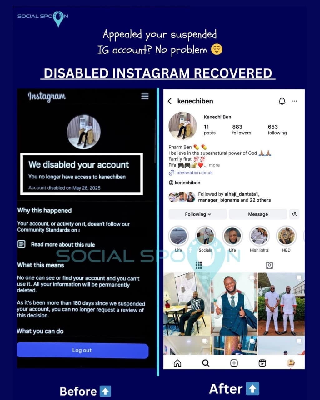 Disabled Instagram: @kenechiben