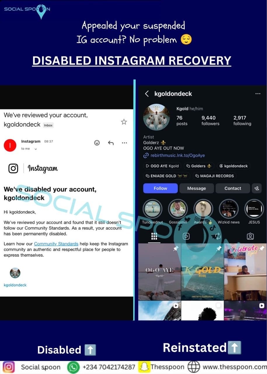 Disabled Instagram: @kgoldondeck